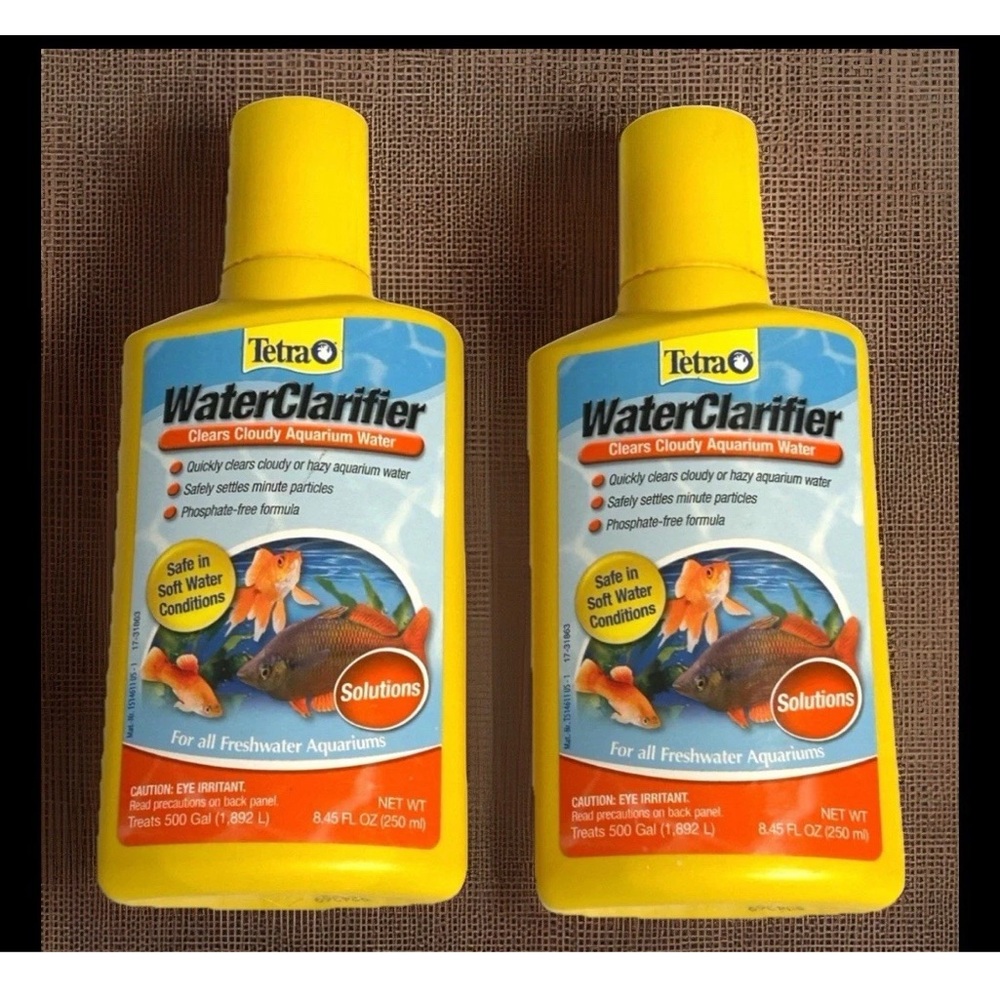 Lot of 2 TETRA Water Clarifier for Freshwater Aquariums Each Treats 500 Gallons